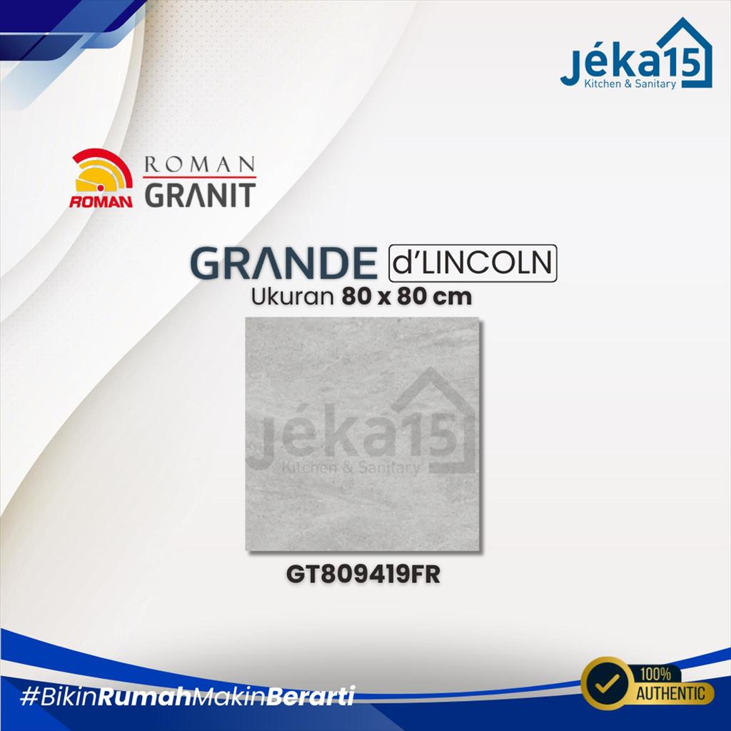 JEKA15 - Keramik Roman Granit D'Lincoln Grey 80x80 cm Grande