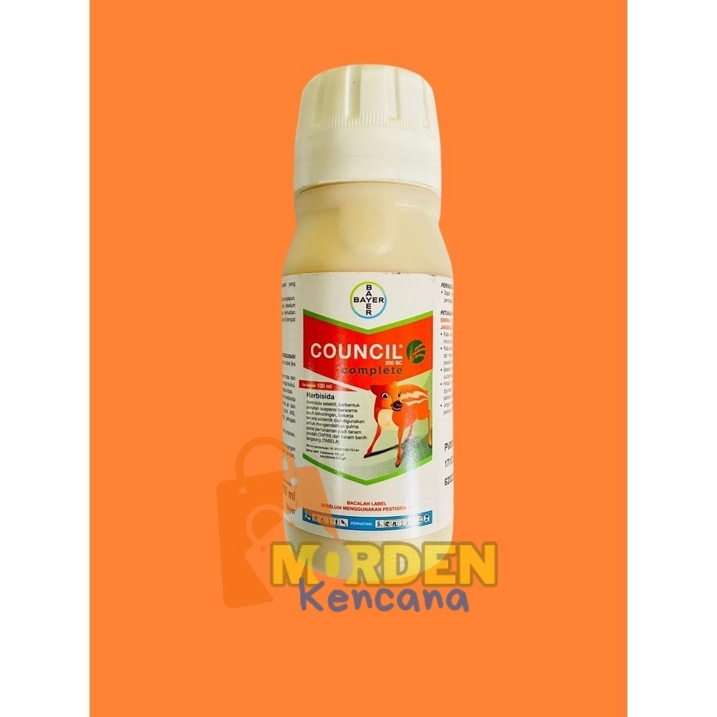 Herbisida UNTUK Padi pra tumbuh COUNCIL COMPLETE 100 ml dr BAYER MK