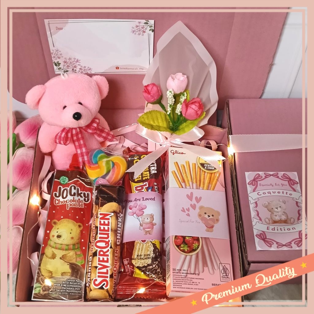 Terbaru Kado Spesial Buat Pacar Valentine Pasangan / HAMPERS ULANG TAHUN COQUETEE GIFTBOX SNACK BOX 
