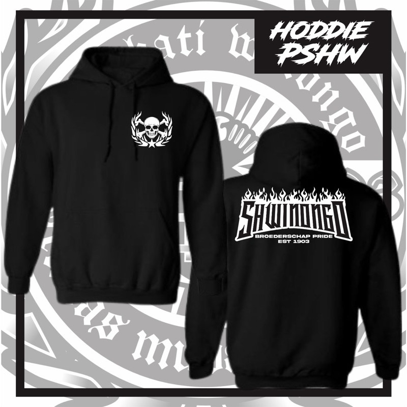 Hoodie Distro PSHW SH Winongo desain simpel DTF sablon anti luntur Ninety nine