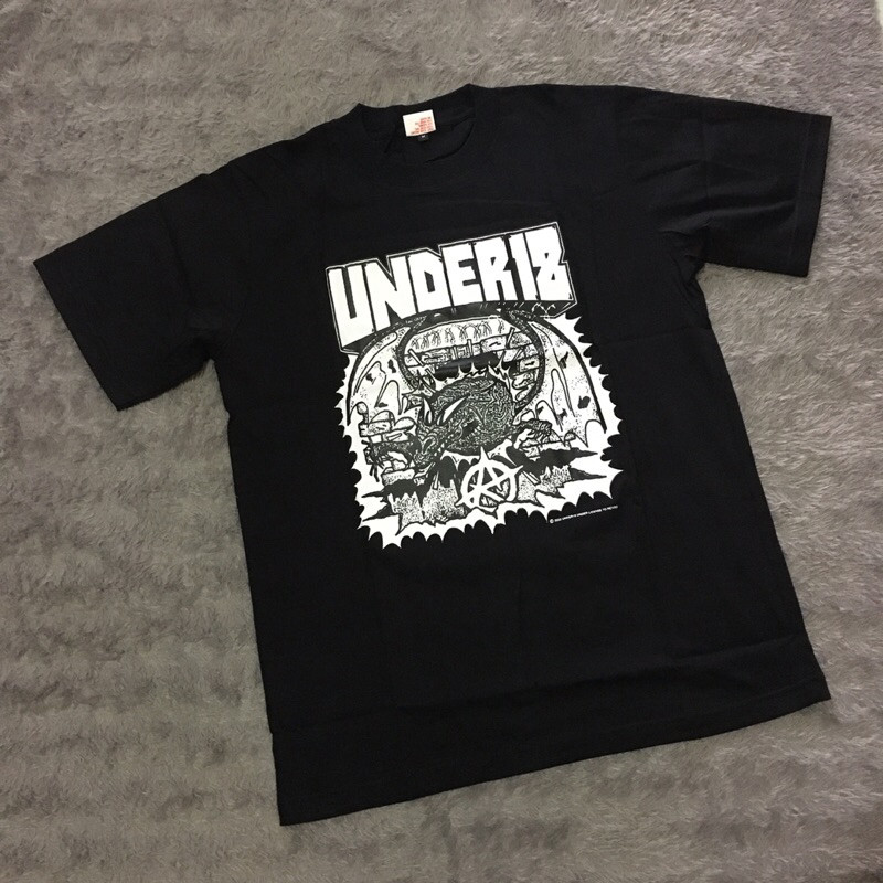 (COD) Monggo kaos band Under 18 hardcore original resmiii not dazzle limbo