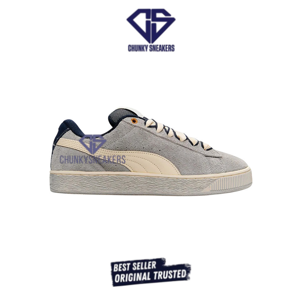 Sepatu  Puma Suede Xl Skate Serve Cool Light Grey 100% Original BNIB