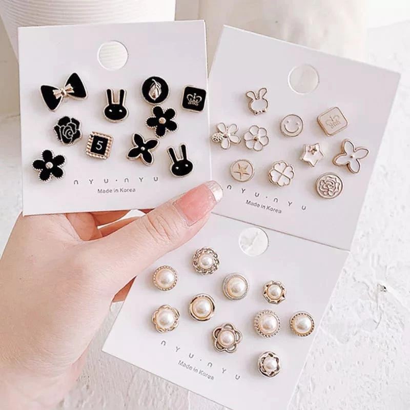 TergacorMini Bross H533 10Pcs Pin Baju Hijab Dagu Klip Kecil Aksesoris Fashion Wanita Korea murah bi