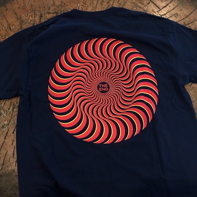 (COD) SPITFIRE CLASSIC SWIRL OVERLAY TSHIRT NAVY