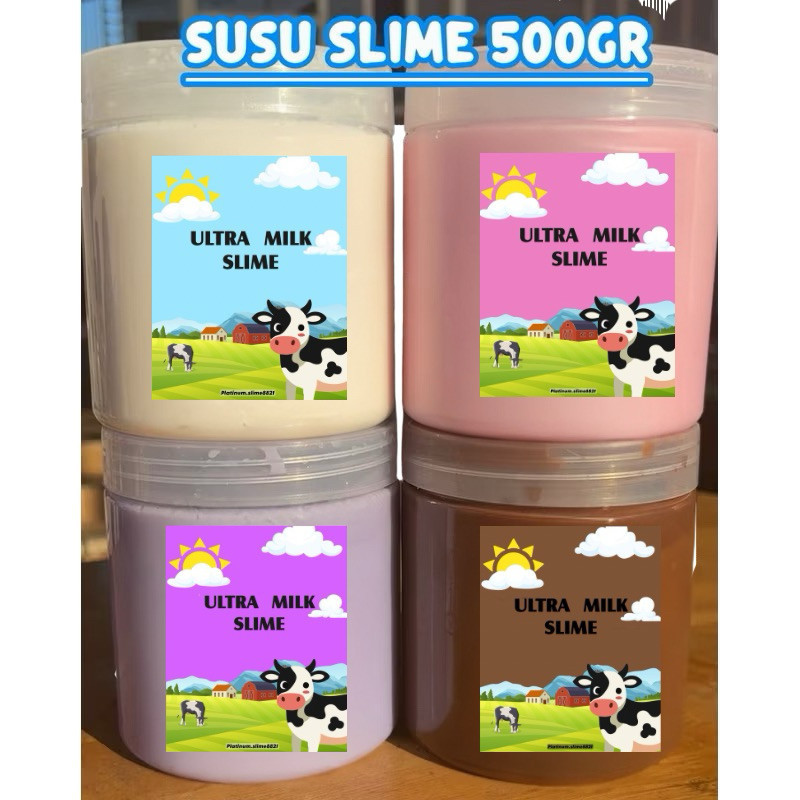 SLIME SUSU / MILK SLIME 500 GRAM SLIME ACTIVATOR SLIME KIT SLIME VIRAL || SLIME SUSU VIRAL || PLATIN