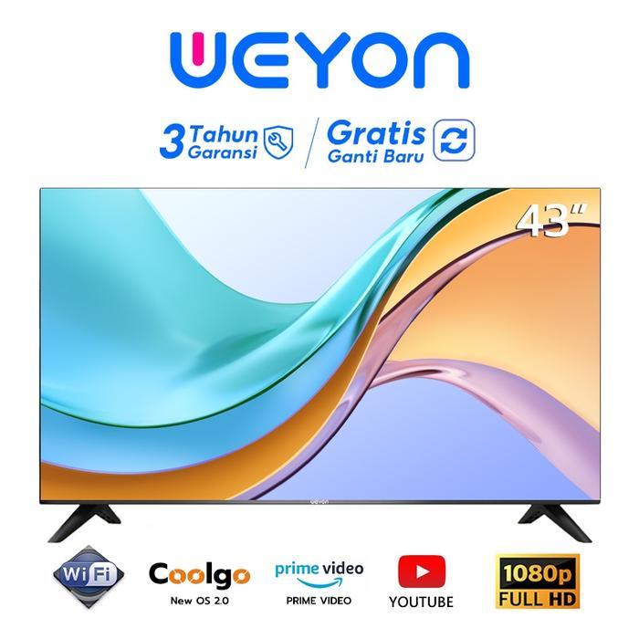 EDS- WEYON Smart TV 32 inch/40inch/43inch TV Digital LED Android/OS Coolita Televisi - 43''Coolita t