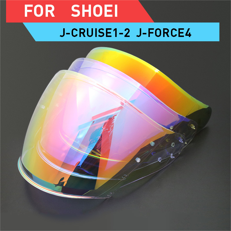 Motorcycle Half Helmet Visor Lens Fitting Case for SHOEI J-Cruise I II J-Force4 Motorbike 3/4 Open F