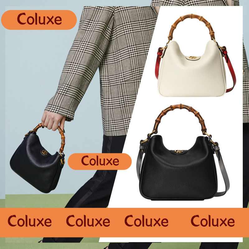 Gucci Harga termurah di shopee.GUCCI DIANA MEDIUM & SMALL SHOULDER BAG BAMBOO HANDLE BAG