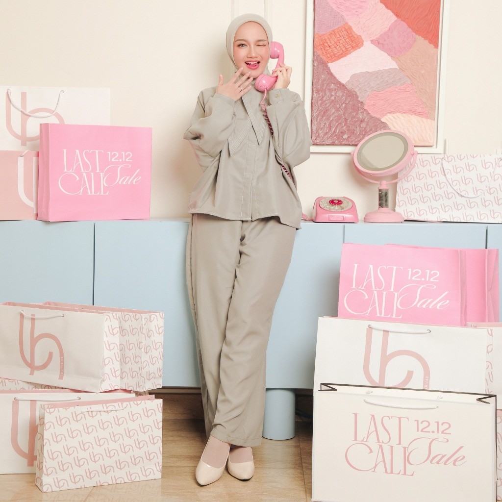 Lozy Hijab - Ziudith Set (One Set Celana & Shirt Wanita)