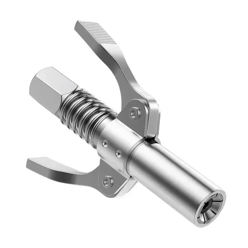 Grease Coupler Heavy Duty Kepala Pompa Grease Gun Quick Pegangan Ganda Kepala Grease Tool Dengan