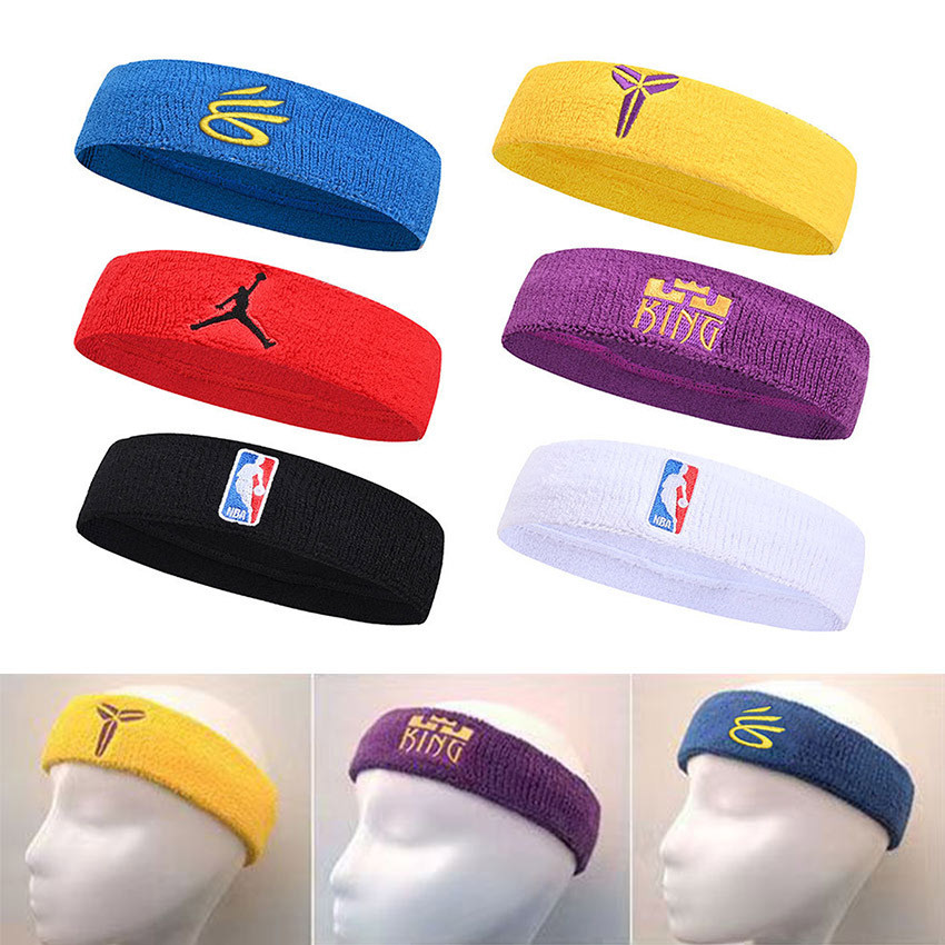 Headband Olahraga Basket Nba Ikat Kepala Olahraga Headband Handuk Kepala Basketball Star Solusi Kebu
