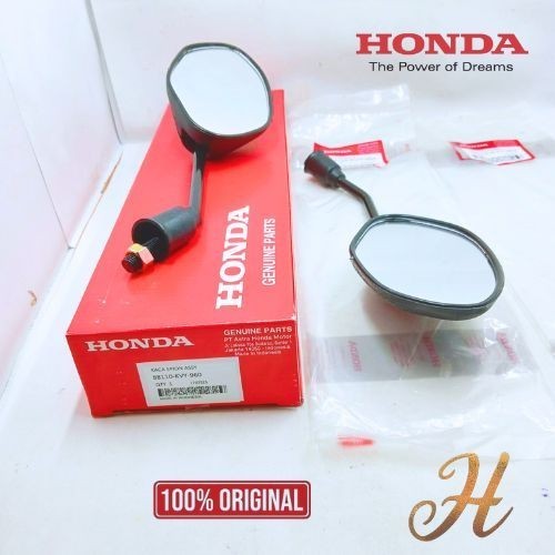 ORIGINAL KACA SPION HONDA KVY GARANSI BEAT KARBU SPACY KARBU SCOOPY KARBU 100% ASLI ORIGINAL HONDA
