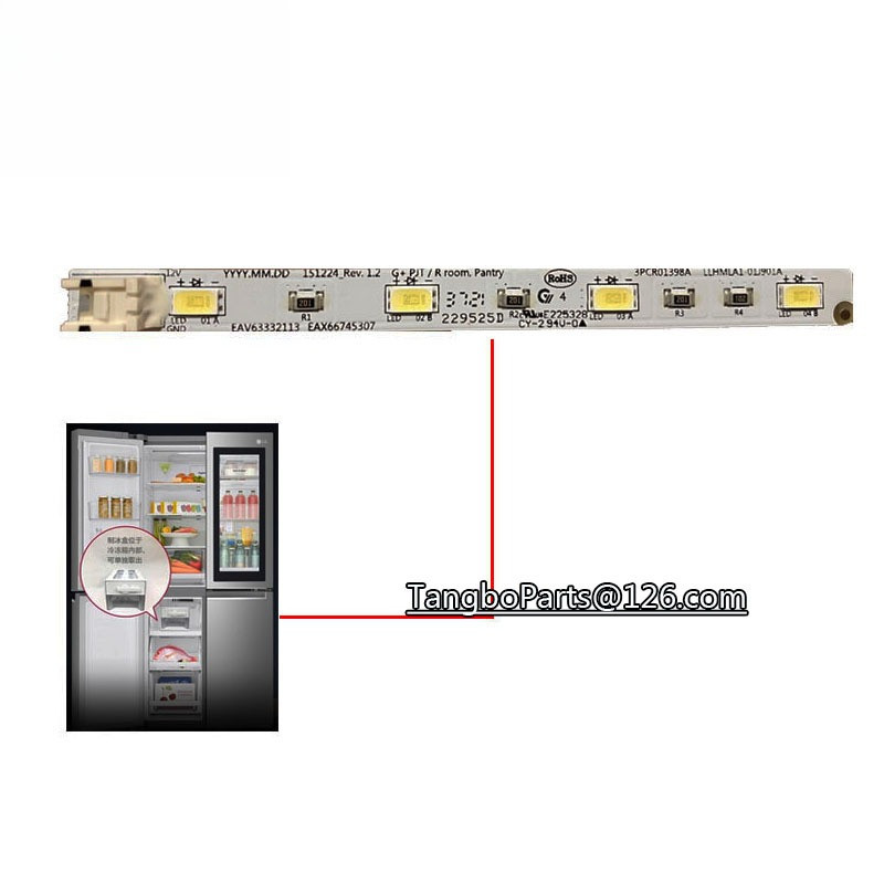 Refrigerator Freezer LED Light Led Strip For LG F521SN71 Refrigerator
