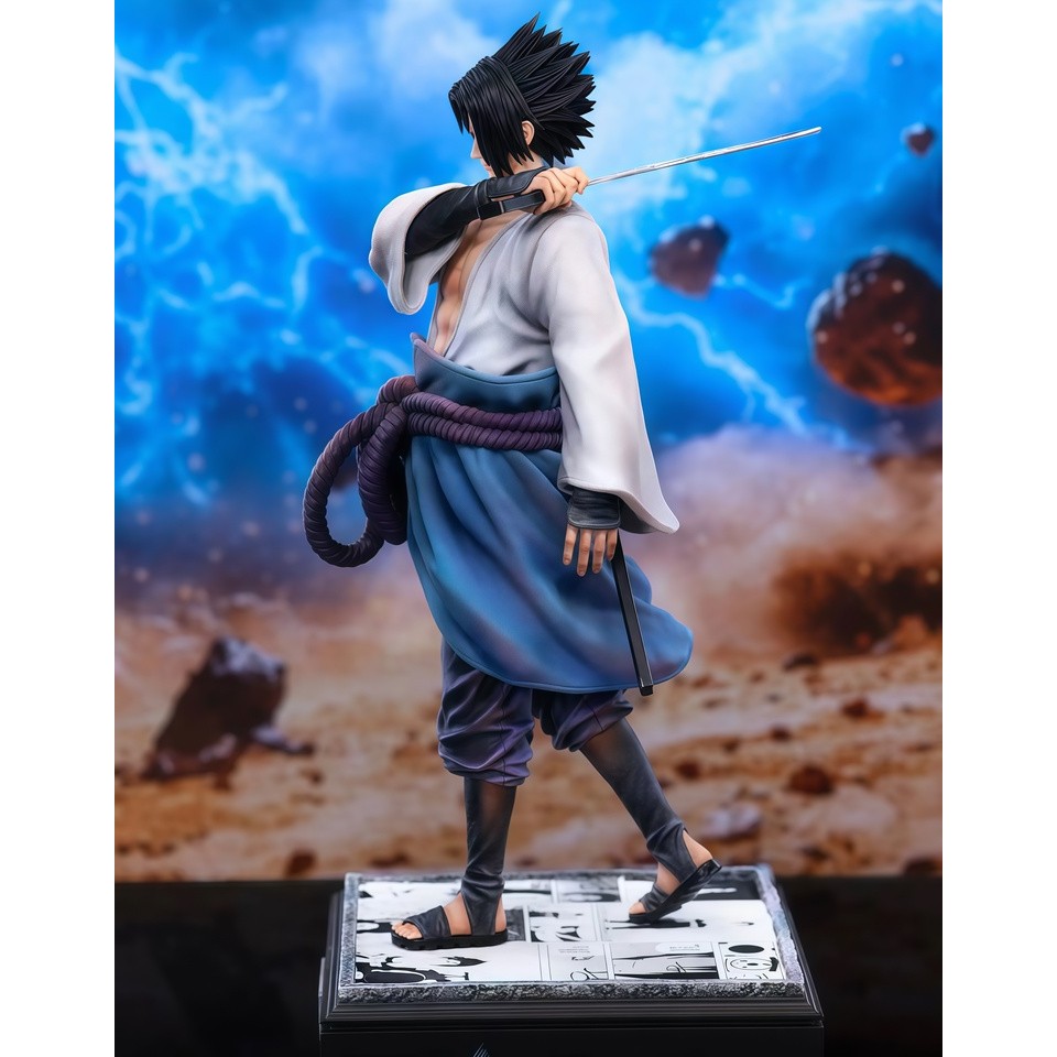30cm Naruto Anime Figures Sasuke Action Figure Statue Model Doll Collection Toys Gifts