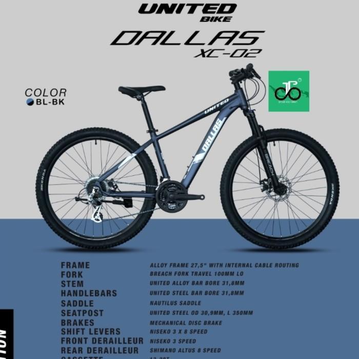 Sepeda Mtb 27.5" United Dallas TERBARU
