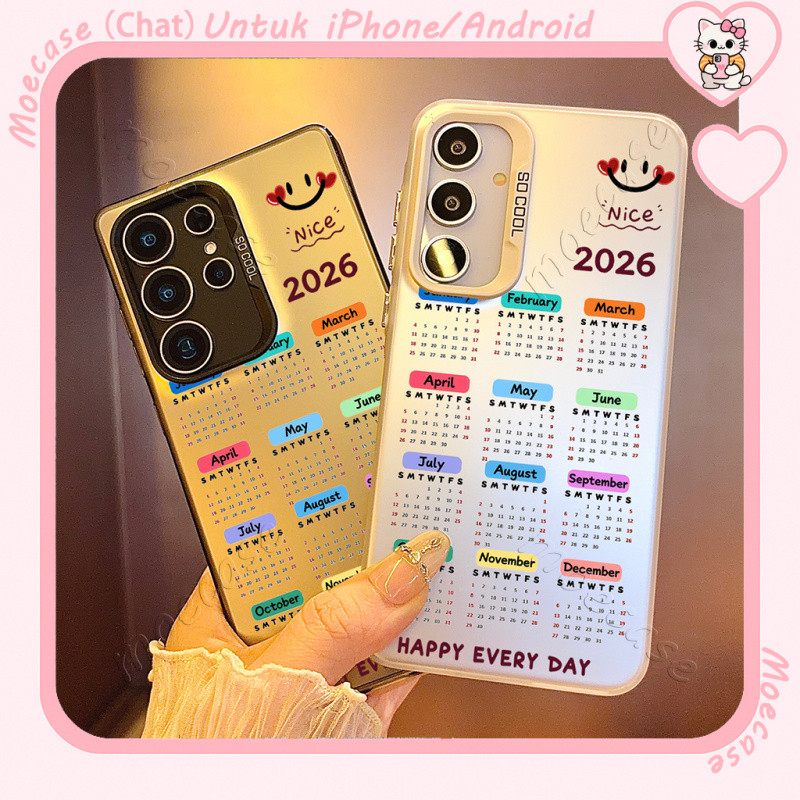Moecase Untuk iPhone IMD Softcase Premium case kalender 2026 lengkap iphone 11 12 13 14 15 16 17 PRO