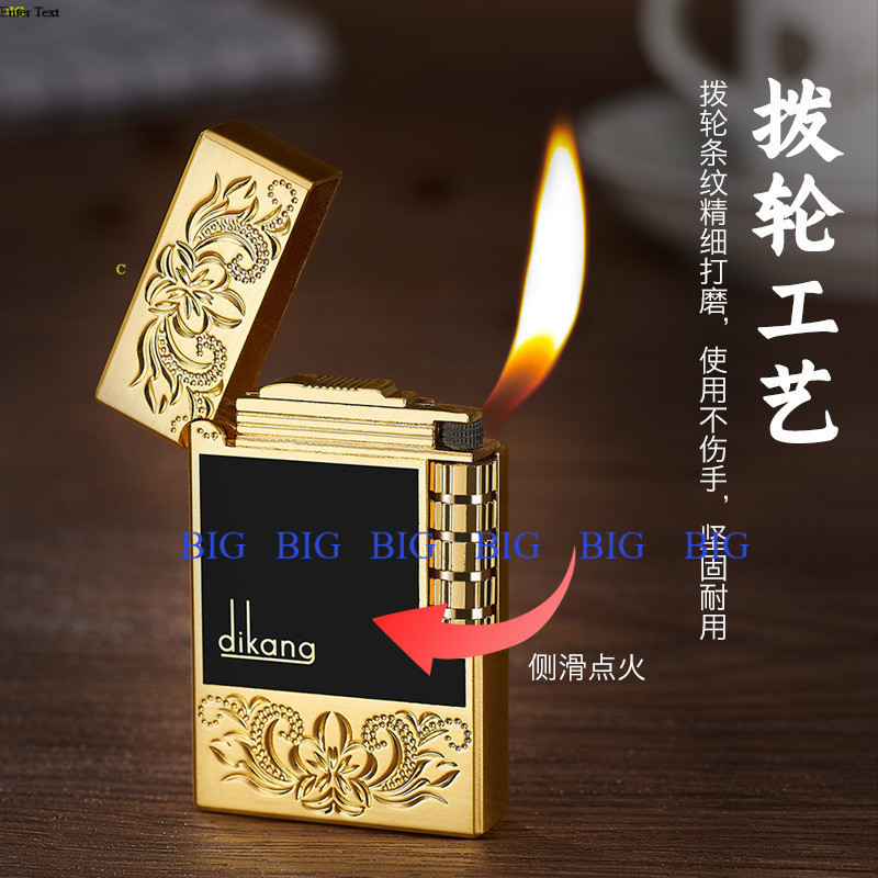 LM-1036 Korek api bara dikang logam retro Lighter Bara Jet Las Torch Windproof(BISA COD)