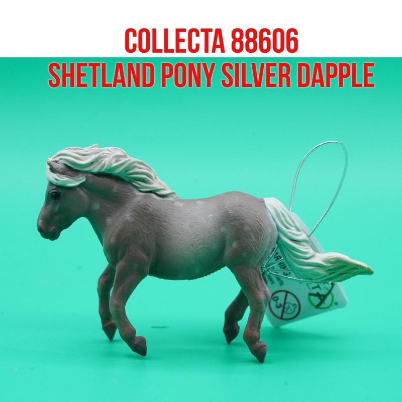 CollectA 88606 Shetland Pony Silver Dapple Horse Kuda Poni Equus Caballus | Mainan Binatang Miniatur