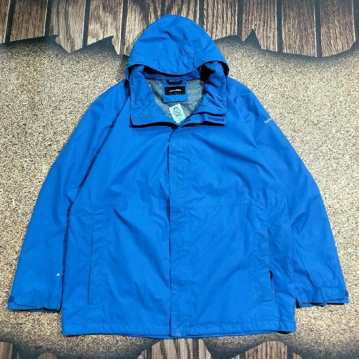 lightweight jaket outdoor SCHOFFEL jaket gunung hiking parasut tipis casual waterproof biru tua casu