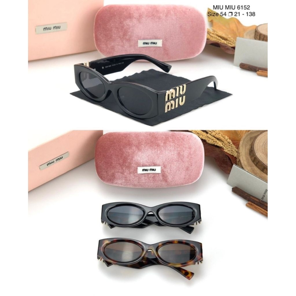 [ COD ] KACAMATA FASHION WANITA KACAMATA MIU MIU 6152 SIZE54 21-138