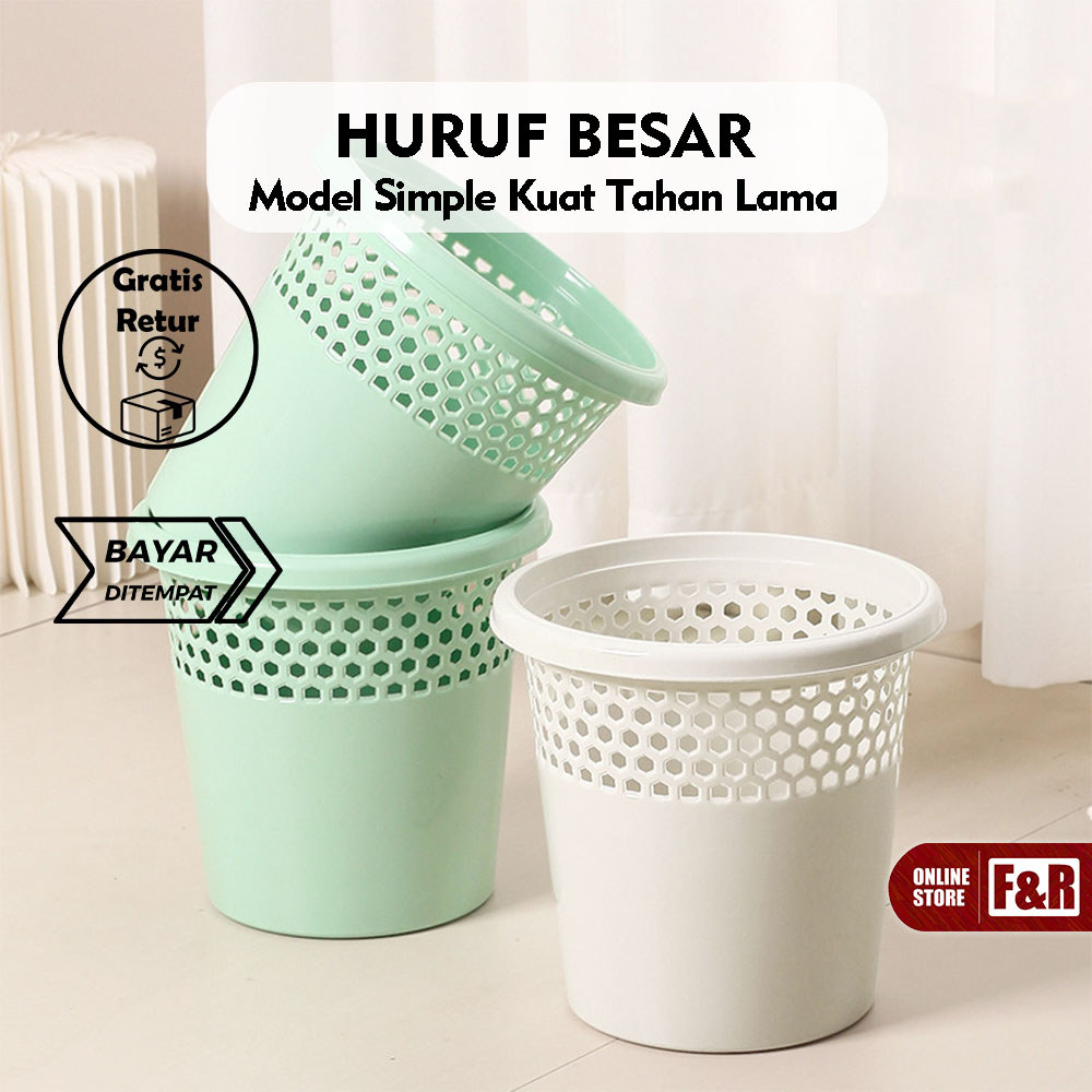 Tempat Sampah Plastik Anyaman Motif Hexa Tempat Sampah Plastik Serbaguna Tempat Sampah Desain Modern
