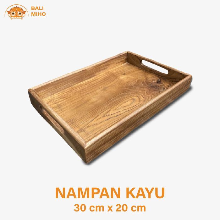 Nampan Kayu Jati Piring Nampan Kayu Jati Wadah Kayu Jati Piring Kayu