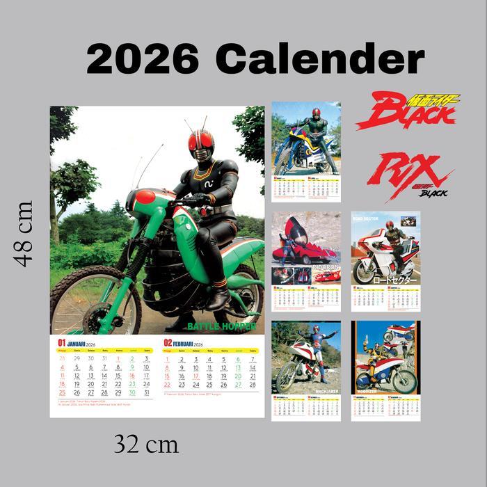 Kalender tahun 2026 Ksatria Baja Hitam RX