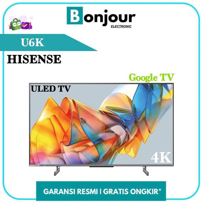 Google TV Android 50 Inch Hisense 50U6K ULED 4K 50 Inch Google TV 50"