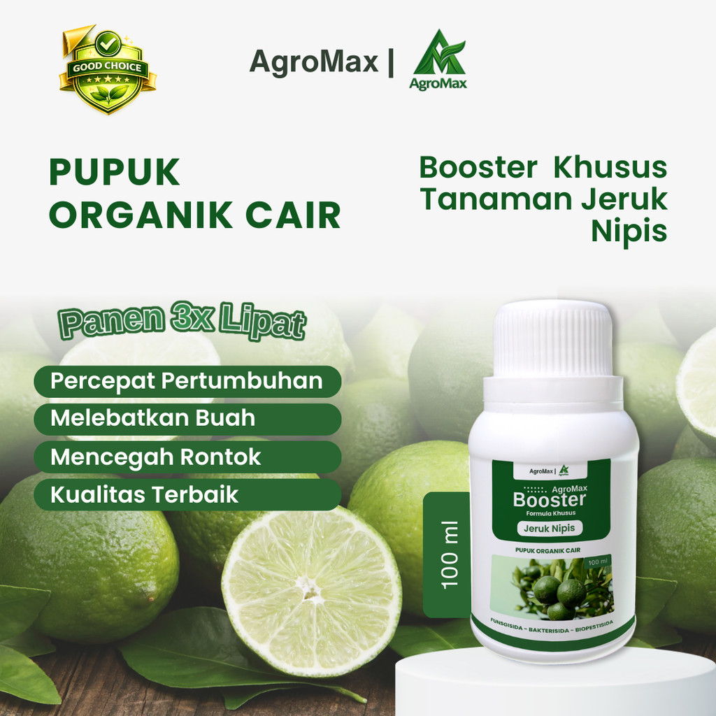 AGROMAX - Pupuk Jeruk Nipis / Pupuk Buah Jeruk Nipis / Pupuk Cair Buah Pelebat Tanaman Buah Jeruk Ni