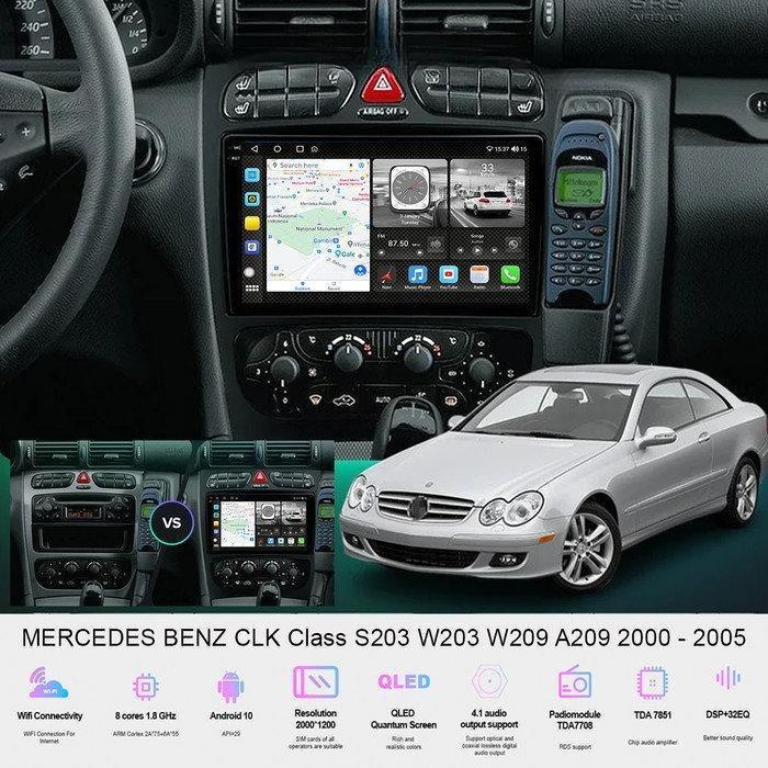 Headunit Android OEM  Mercedes Benz  W203 W209 2000 - 2005 RAM 8/256GB- GARANSI RESMI - 100% BARANG 