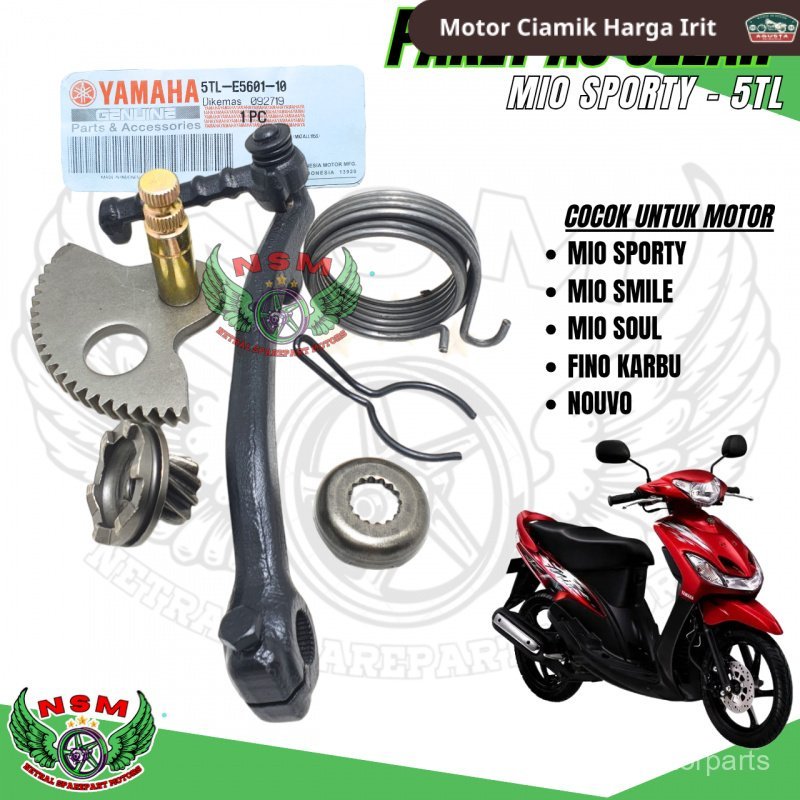 1 Set komplit engkolan selahan Mio Sporty / as selah mio / gigi pinion mio / per selah mio soul / mi