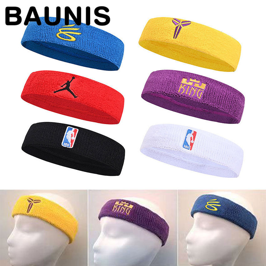 Baunis Headband Sport NBA Head Band Pria Wanita Aksesoris Ikat Kepala Olahraga Basket