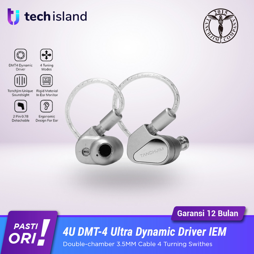 Tanchjim 4U / For U DMT4 LCP Dynamic Driver In Ear Monitor Earphone 3.5mm Cable 4 Turning Swithes