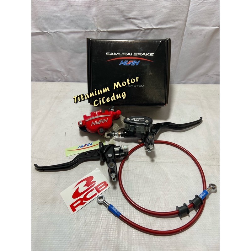 Paket Master Rem RCB plus Kaliper NISSIN SAMURAI dan Selang Rem VIXION / JUPITER Z / NOUVO / FIZ R