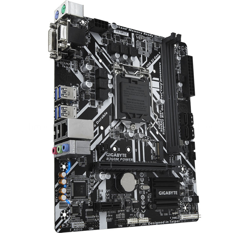 Gigabyte B360M POWER Motherboard Socket LGA1151 Intel B360 DDR4 USB30 PCIE 30