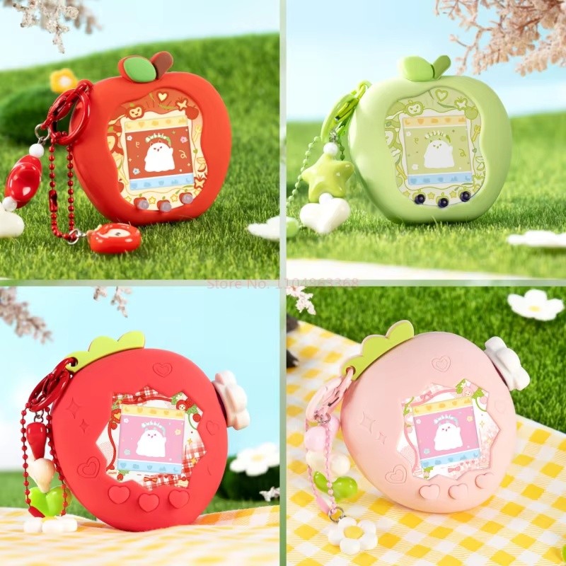 In Stock Tamagotchi Uni Paradise Electronic Pet With Red Green Apple Strawberry Silicone Cute Orname