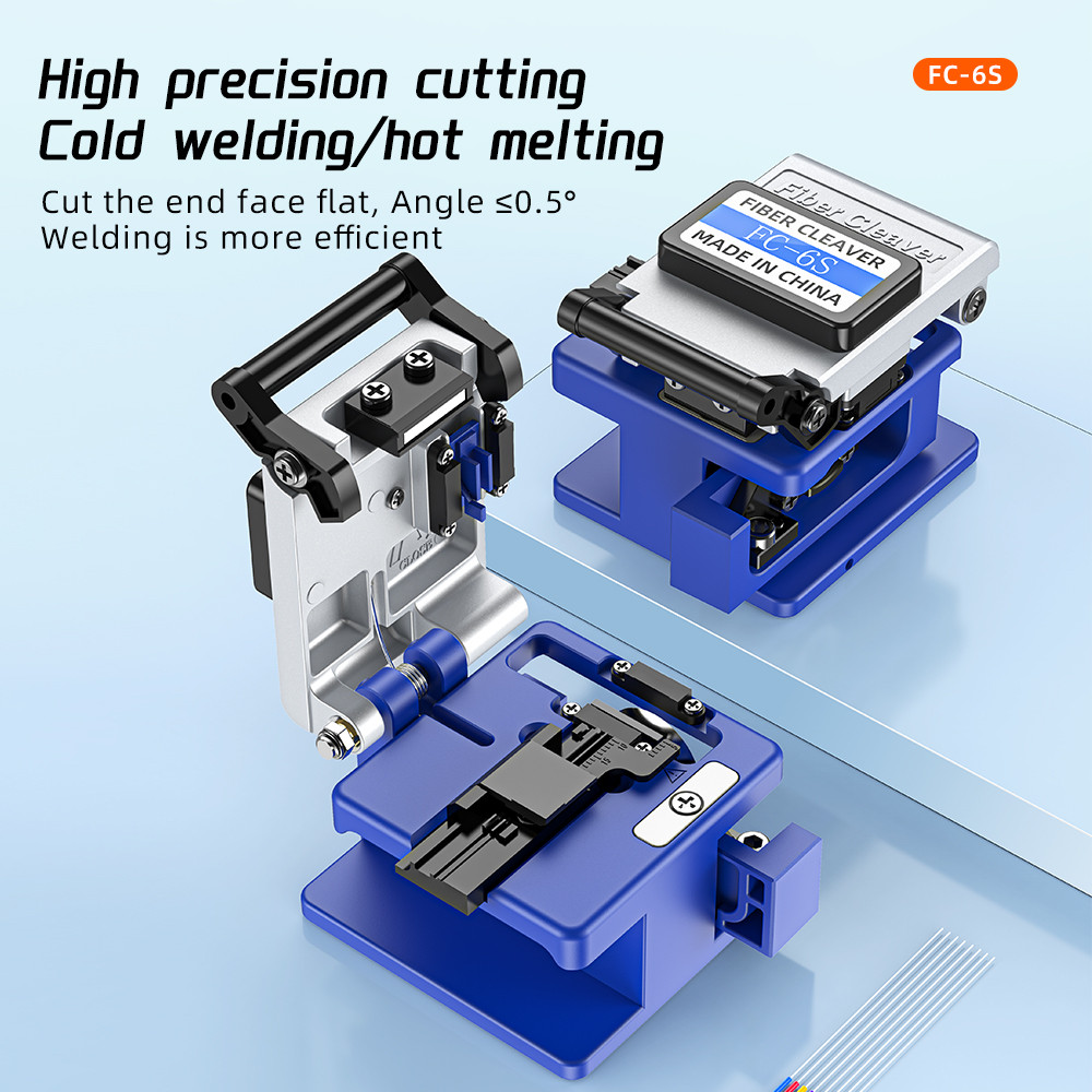 FC-6S high-precision fiber optic cutting knife fiber optic cold splicing tool set automatic return k