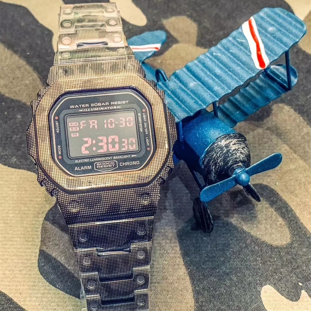 5600 5610 Titanium Alloy Watband and Bezel For DW5600 GW-B5600 Wat Case Bezel GW-M5610 Belt Band Bla