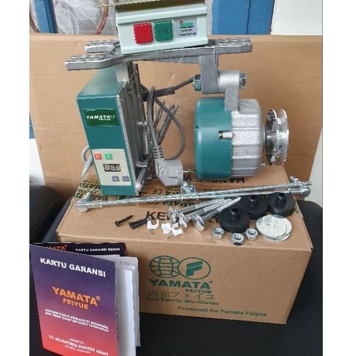 ( marisela83.jaya ) Dinamo Servo Yamata original Serpo Serko Mesin Jahit Obras Overdeck Rantai Baru 