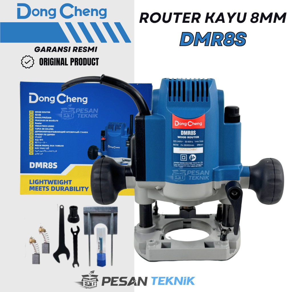 Mesin Profil Kayu Besar Wood Router 8MM 900W DongCheng DMR8S