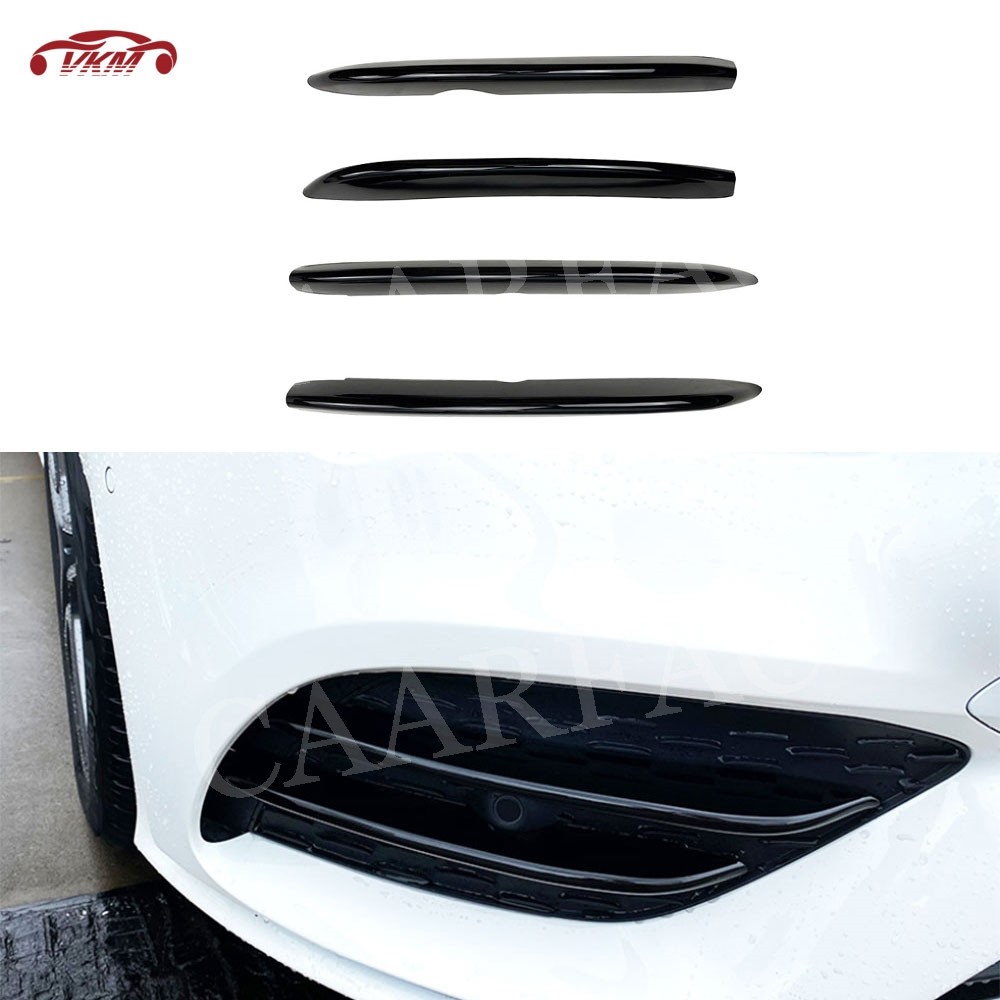 Dry Carbon Fiber Car Front Bumper Lip Foglamp Splitters for Mercedes Benz CLA Class W118 C118 CLA200