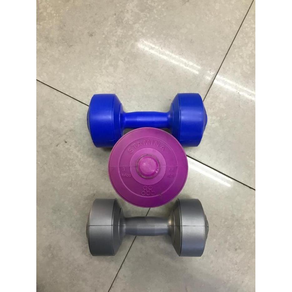 DUMBELL 3 KG STAMINA ORIGINAL - Biru