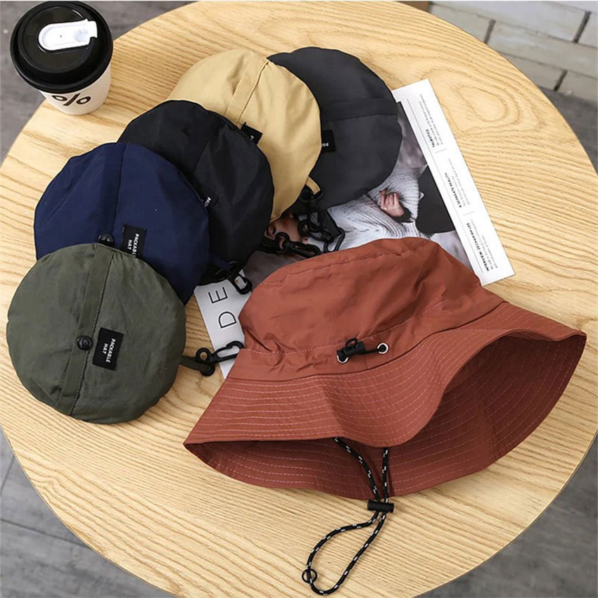 Topi Rimba Pocket Waterproof Ultralight Packable Bucket Hat Gunung Rain Cap Topi Mancing Bucket
