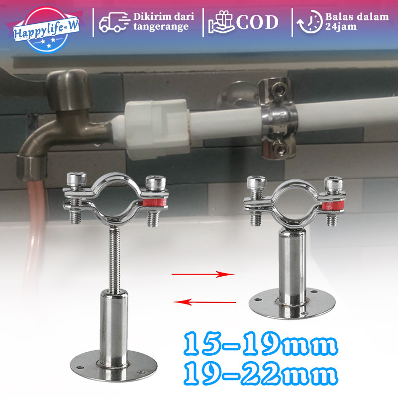 Hanger Clamp Pipa Holder Klem Gantung Pipa 304 Stainless Adjustable Klem Gantung Pipa Pipe Clamp