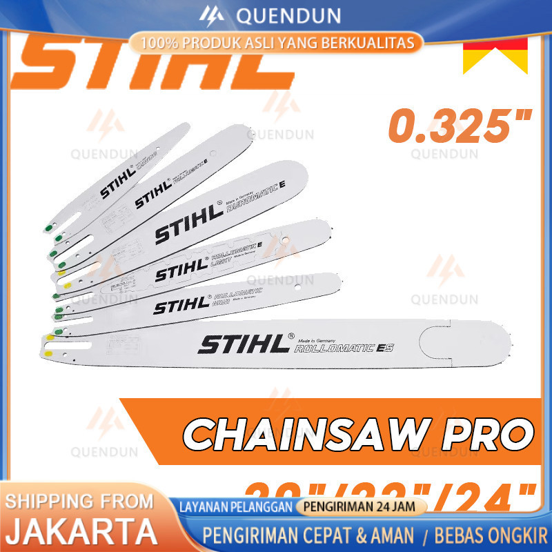 Guide Bar Chainsaw 20/22/24 inch Laser Untuk Mesin Gergaji Kayu