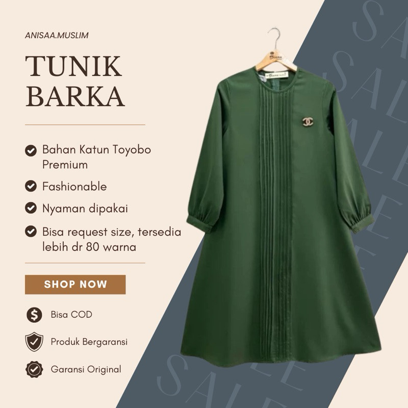 YANCSHOP Baju Atasan Wanita Terbaru Tunik Tunic Katun Toyobo Premium Putih Hitam Maroon Kekinian