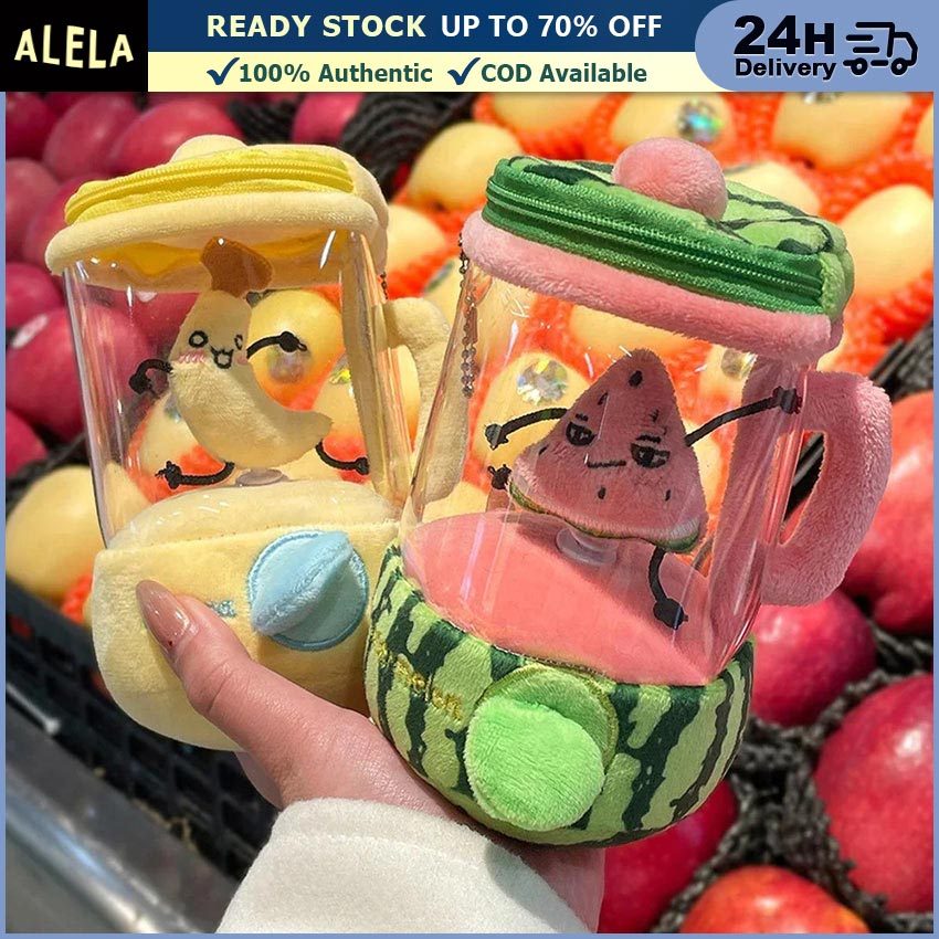 Mainan Boneka Jus Blender Model Wortel Pisang Semangka Buah Plush Toys Gantungan Kunci Tas