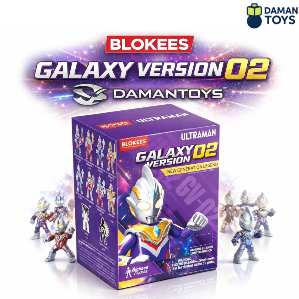 Blind Box Blokees Ultraman Trigger Multi Tiga Sky Triger Gliter Power Ribut Z Alfa Gazort Monster Ka