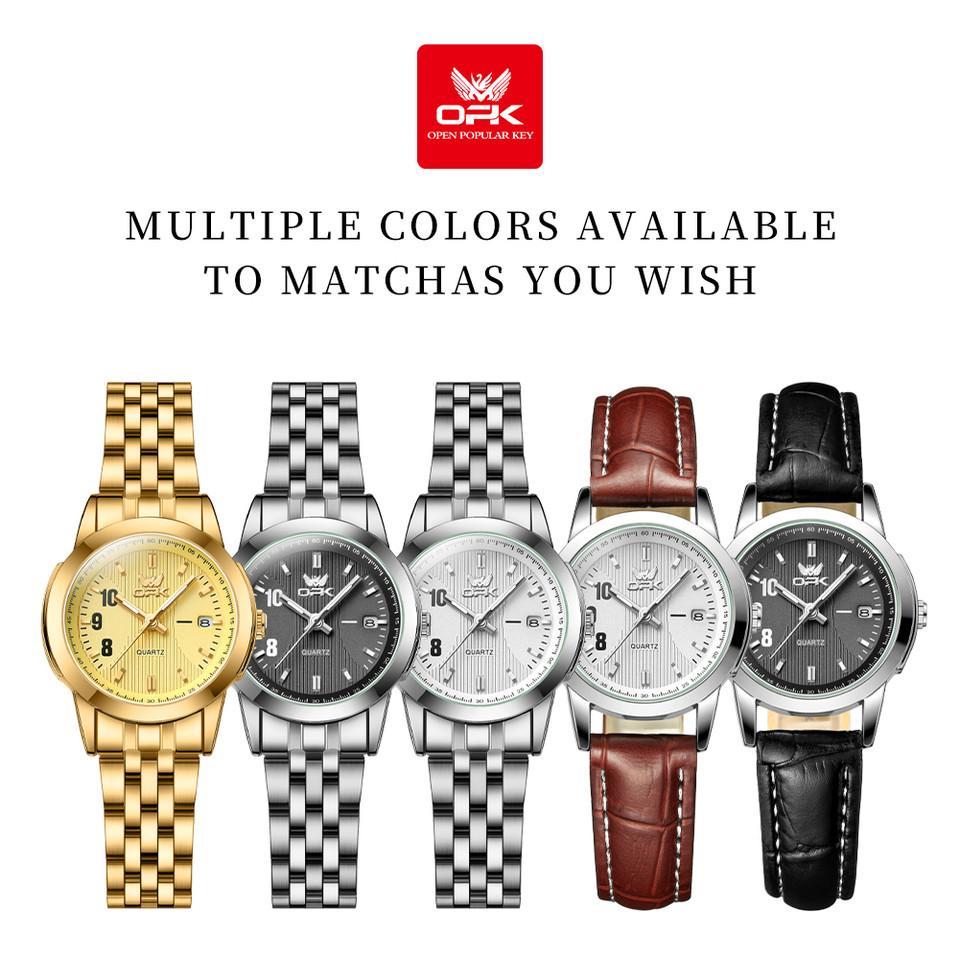 OPK Brand Women's Watch Casual Fashion Luminous Quartz Watch for Women 6021