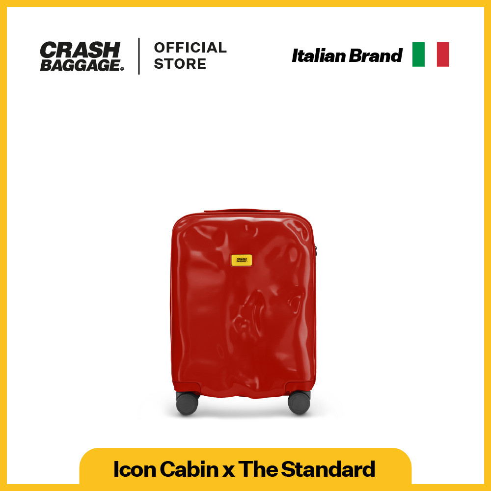 Crash Baggage Icon The Standard Red Koper Cabin 20 Inch Polycarbonate